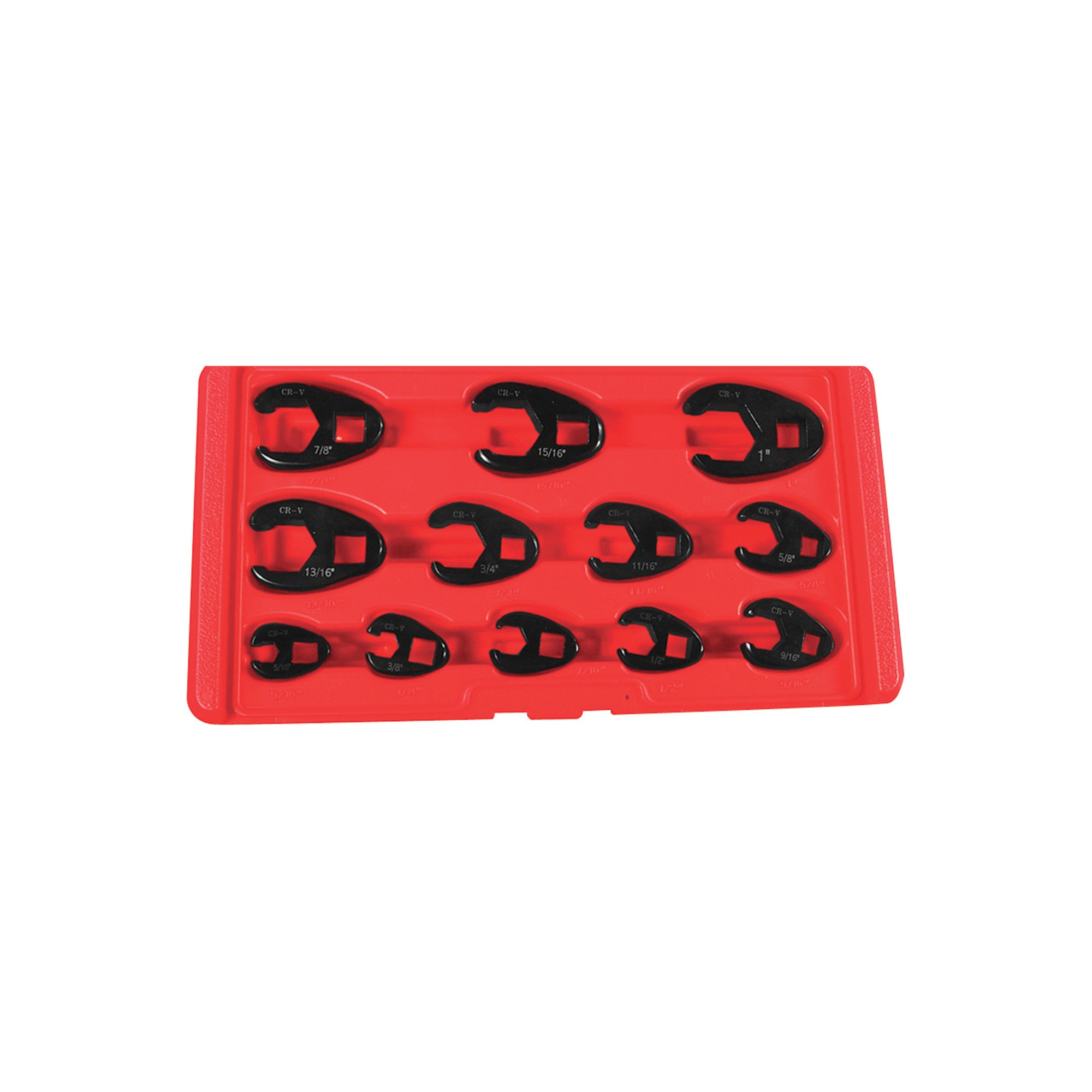 Crowfoot Wrenches — 12-Pc. Set, SAE